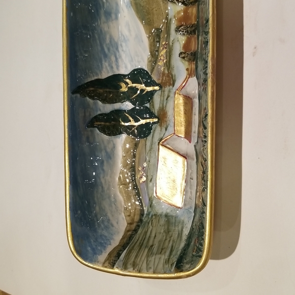 Vintage Bella Casa by Ganz large boat tray - Picture 7 of 13